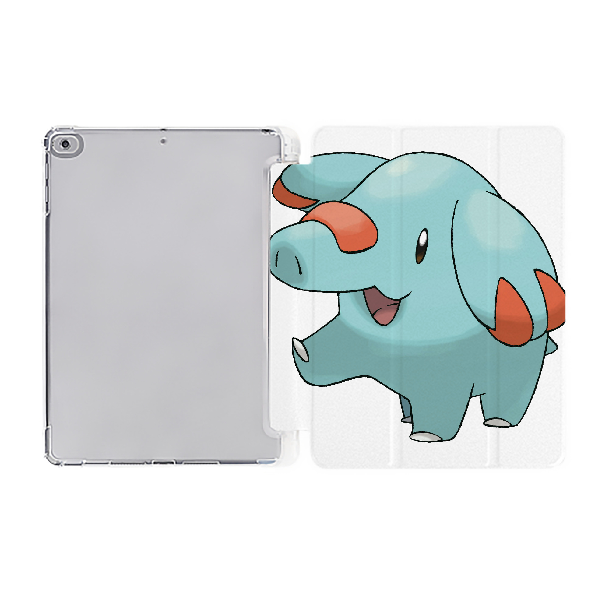 （画像用） ポケットモンスター Pokémon IPad ケース ペン収納付き 三つ折りスタンド PUレザー×シリコン 対応機種9.5/10.5/10.9インチ